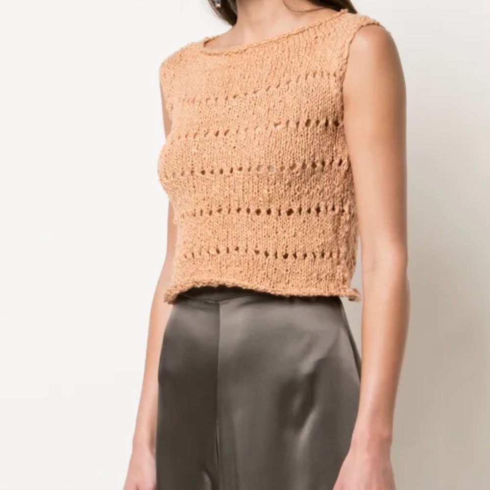 VOZ Open Knit Tank Top